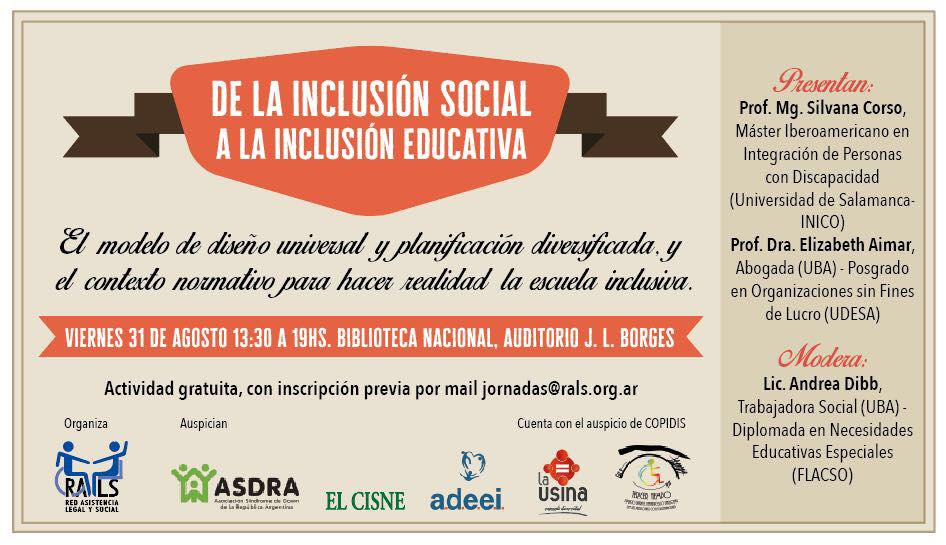 Jornada: De la Inclusión Social a la Inclusión Educativa – Tercer Tiempo